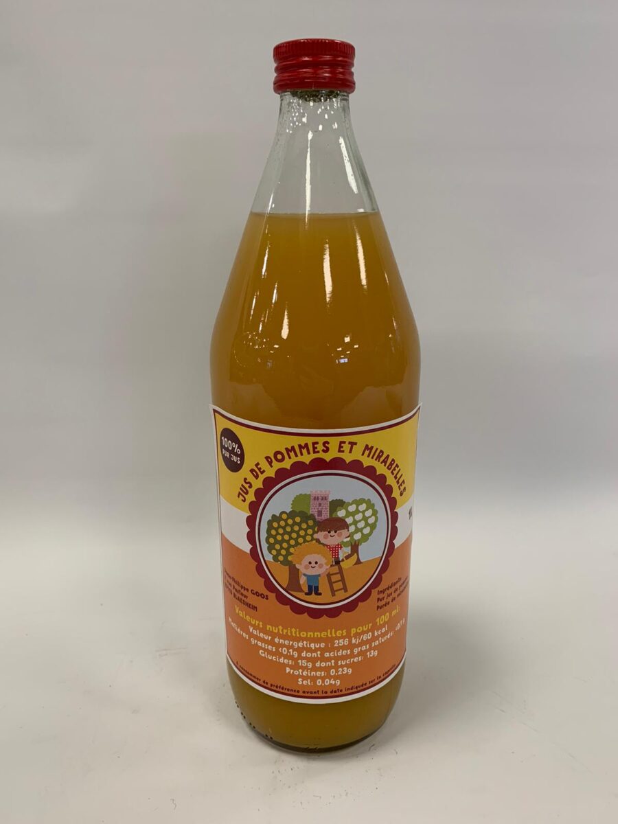 Jus de pommes et mirabelles (Ferme Goos BLAESHEIM)